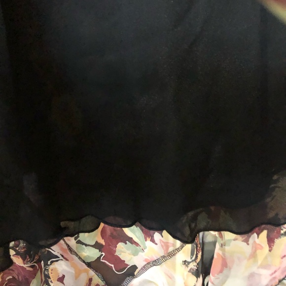 Vintage 90’s Sheer Floral Print Midi Skirt Casual Corner 10 - Picture 5 of 6